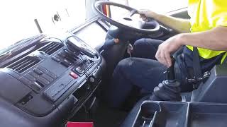 Truck driving Mercedes atego manual changing gears [upl. by Chatwin]