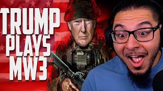 Azerrz  Trump Plays Modern Warfare 3 Voice Troll  REACTION [upl. by Messing]