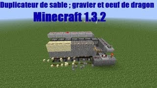 duplicateur de sable  gravier  oeuf de dragon Minecraft 132 [upl. by Selim]