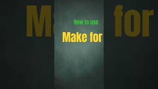 Make for  phrasal verb  English Grammar  General English [upl. by Tortosa]