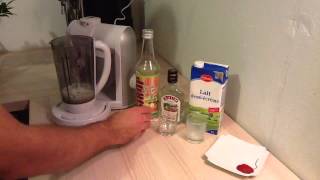 Faire un milk shake Lait de poule  Cocktail au mixer [upl. by Myles520]