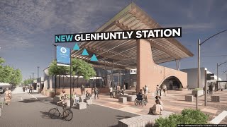 Glenhuntly Station and precinct designs [upl. by Muiram]