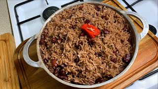 HOW TO MAKE RICE AND PEAS  CARIBBEAN RICE AND PEAS  TERRIANN’S KITCHEN [upl. by Renado153]