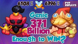 GENIE  371 Billion vs Riding Hood  Enough To WIN PVP Rush Royale [upl. by Oznerol]