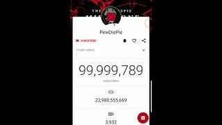 Pewdiepie Hitting 100 Million Subscribers [upl. by Georgianna]