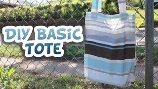 Basic Tote Bag  How to EASY  Whitney Sews [upl. by Isolda]