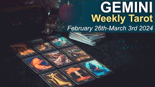 GEMINI WEEKLY TAROT quotAN EVENT amp A JOURNEY SOMEONE REACHES OUT GEMINIquot February 26th to March 2024 [upl. by Ennagrom]