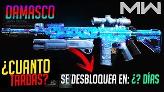 ¿Cuanto tardas en CONSEGUIR el DAMASCO en Modern Warfare 2019 [upl. by Teodoro]