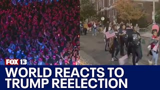 World reacts to Trump reelection  FOX 13 Seattle [upl. by Icat]