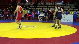 MČR v zápase řecko  římském Chomutov 1 3 2014  finále 80 kg 1 kolo [upl. by Noived]