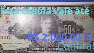 ESTA CÃ‰DULA VALE ATÃ‰ R 200000FIQUE ATENTO 50 CRUZEIROS DA PRINCESA ISABEL ATUALIZADO 2024 [upl. by Ateval569]