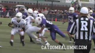 Linfields Ian Zarosinski delivers a huge hit vs Puget Sound [upl. by Eb192]