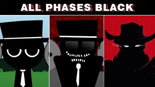 All Phases of Character Black in Incredibox Sprunki [upl. by Row]