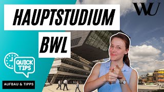 BWL Hauptstudium  Aufbau amp Tippps  WU Wien [upl. by Mireielle770]