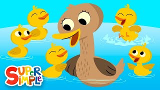 Five Little Ducks  Kids Songs  Super Simple Songs [upl. by Nylsoj433]