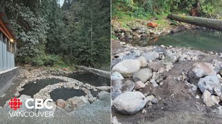 Hobo hot spring filled in upsetting some Harrison Hot Springs residents [upl. by Rodama]