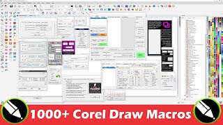 1000 Corel Draw Macros Free For Download [upl. by Enelehs]