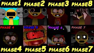 Phase 9 VS Phase 8 VS Phase 7 VS Phase 6 VS Phase 5 VS Phase 4 VS Phase 3 in Incredibox Sprunki [upl. by Enimasaj]