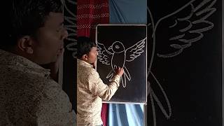 How to draw a flying bird from number 9 birdviralarthowtodrawingtrendvideoyoutube [upl. by Lukash]