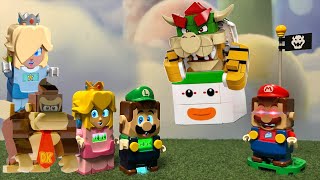 Mario ate Bowsers cursed Birthday cake Who will save him Lego vs Original [upl. by Haimirej205]