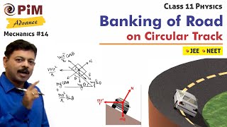 Banking of Road with friction for JEE amp NEET  Class 11 Physics in Minutes PhysicsGalaxyPIM [upl. by Delastre530]