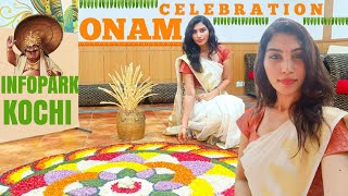 Onam celebration infopark kochi infopark worklife mallutechygirl [upl. by Yrot]