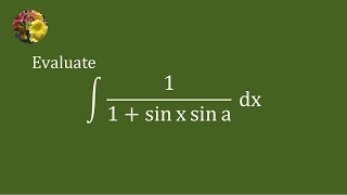 Solving integral using trigonometric manipulation and quotientrule of differentiation Mis259 [upl. by Nataline]