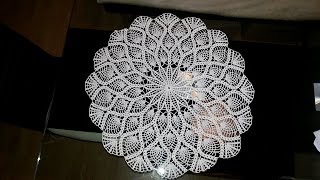 Crochet Pineapple Doily Crochet Pineapple tablecloth  part 56 [upl. by Carbo704]