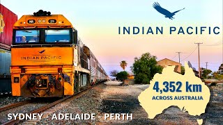 The INDIAN PACIFIC Australias Greatest Train  Sydney to Perth  Full Trip Video [upl. by Jaal]