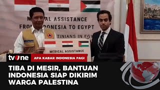 Bantuan Kemanusian Indonesia Untuk Palestina Tiba di Mesir  AKIP tvOne [upl. by Nairb]