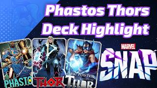 Phastos Thors 60 SWEEP Proving Grounds to Infinite Ticket  Marvel SNAP Deck Highlight amp Gameplay [upl. by Lustick]