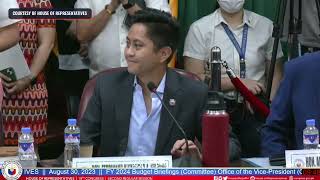 Sandro Marcos ends OVP budget hearing before P500M confidential fund is questioned [upl. by Vierno]