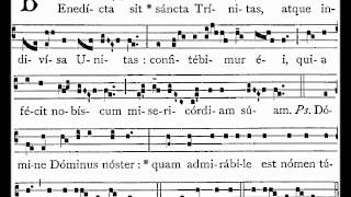 Benedicta Sit Sancta Trinitas  Trinity Sunday Introit [upl. by Robert]