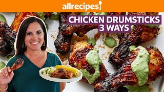 How to Make Chicken Drumsticks 3 Ways  Get Cookin  Allrecipescom [upl. by Akienat]