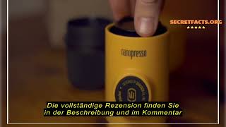 Produktbewertung WACACO Nanopresso Tragbare Espressomaschine UpgradeVersion von Minipresso 18 Ba [upl. by Asp]