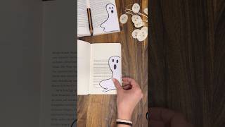 DIY KlappGespensterLesezeichen in 90 Sekunden  Halloween 👻 👻👻📖 [upl. by Jacquenetta]