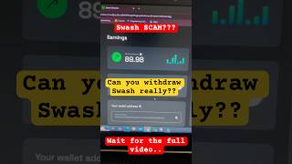 Swash SCAM  Swash Extension for Indian  swash swashextension scam earnmoneyonline swashtoken [upl. by Liuqnoj]