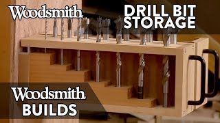 EasyToBuild WallMounted Drill Bit Storage for Your Shop [upl. by Llerot]