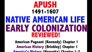 American Pageant Chapter 1 APUSH Review Period 1 [upl. by Kelbee492]