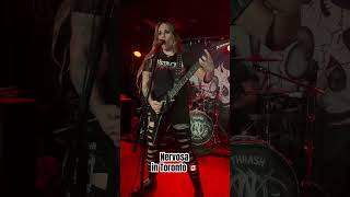 Nervosa in Toronto 🇨🇦 nervosa thrashmetal thrash deathmetal rockconcerts metalconcert metal [upl. by Sampson283]