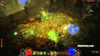 Diablo 3 Beta  Witch Doctor Acid Cloud Runed [upl. by Alilad522]