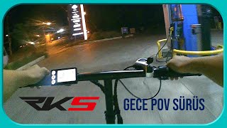 RKS Alfa Romeo R1 Gece Pov Sürüş TestiElektrikli Bisiklet [upl. by Efrem]