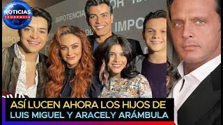 Así lucen ahora los hijos de Luis Miguel y Aracely Arámbula aracelyarambula luismiguel [upl. by Cheyne277]