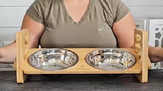 HONEST review of this Elevated Dog Bowl by Furstgoods [upl. by Derwon947]