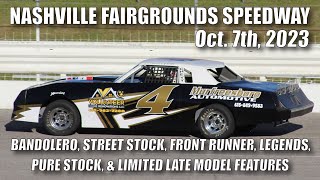 Fan View Nashville Fairgrounds Speedway 10723 14 Highlights [upl. by Sibie]