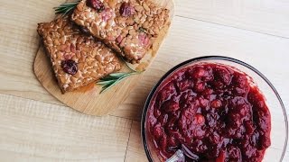 Black Pepper Tempeh  Savory Cranberry Sauce • VEGAN THANKSGIVING Recipe [upl. by Maxima]