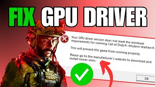 FIX Warzone 3 GPU Driver Version Error Message [upl. by Nahsez]