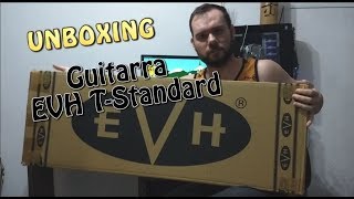 Unboxing Análise Importação Ebay Guitarra EVH TStandard [upl. by Thorr]