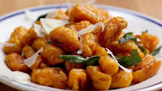 Sweet Potato Gnocchi With Browned Butter And Sage [upl. by Hortensa]