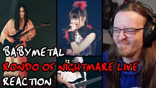 THAT INTRO WAS SO AWESOME  BABYMETAL  Rondo of Nightmare LIVE BUDOKAN REACTION [upl. by Ttihw23]